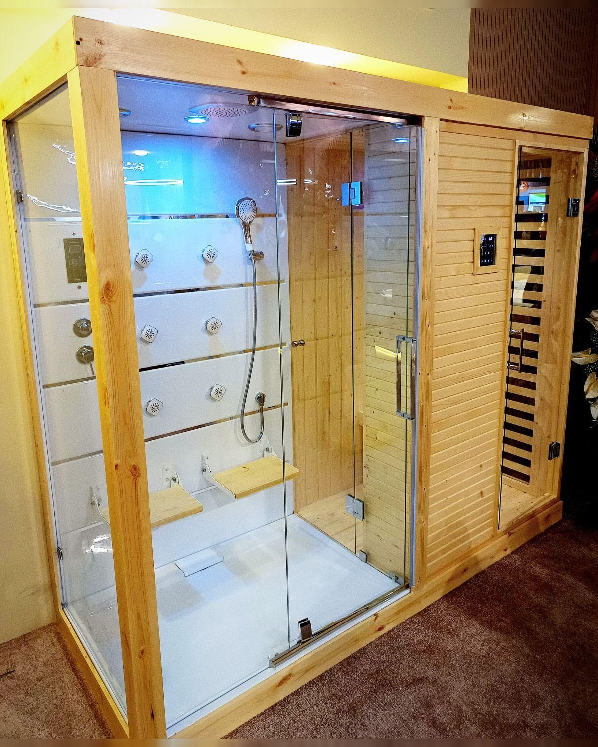 کابین اسپا دوقلو سونا خشک و بخار با دوش جکوزی وان|لوازم حمام|تهران, کوی بیمه|دیوار