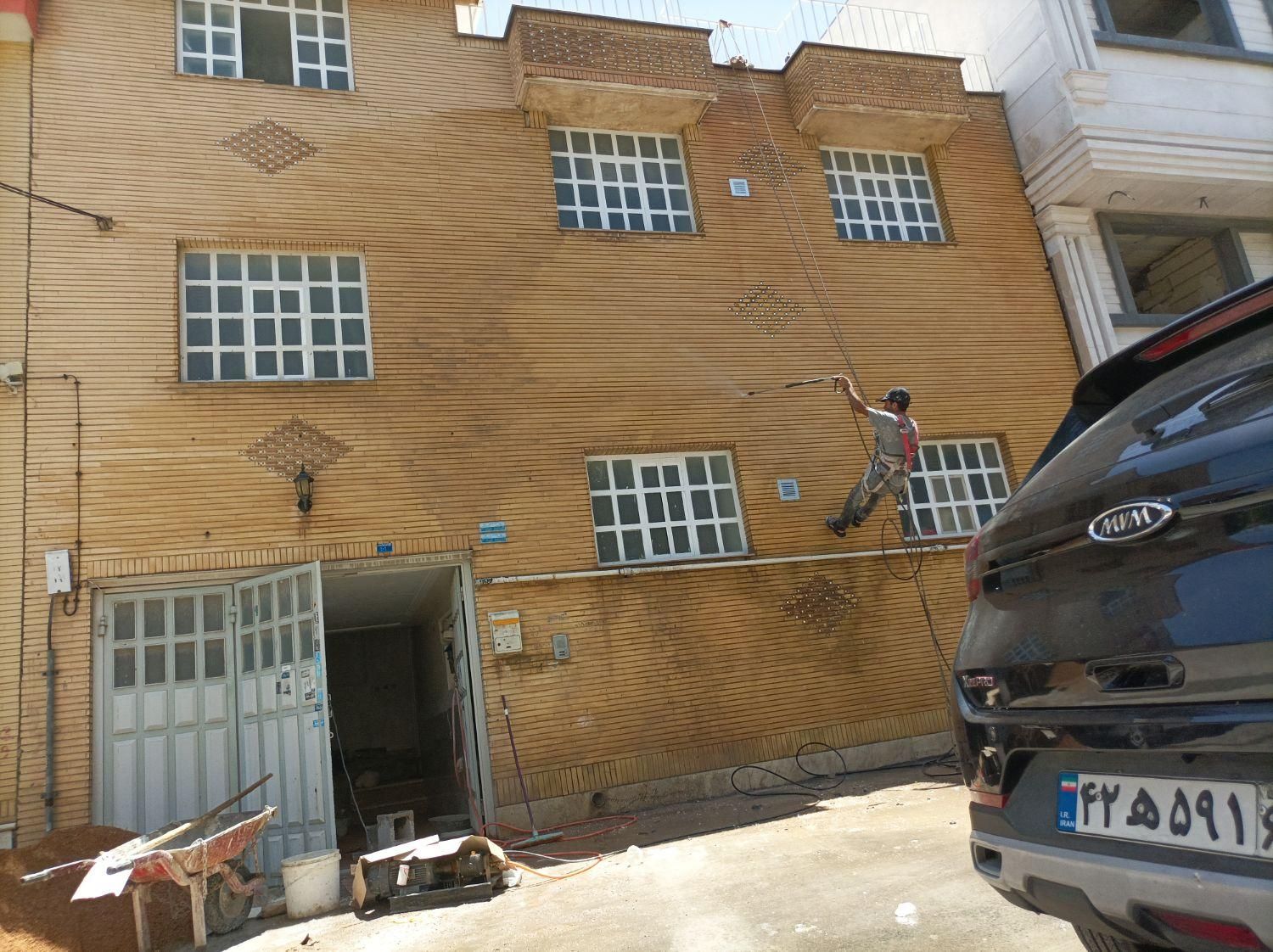 شستشوی آجر سند بلاست آجر اجرای کنتکس و نانو رزین|خدمات نظافت|شیراز, معالیآباد|دیوار