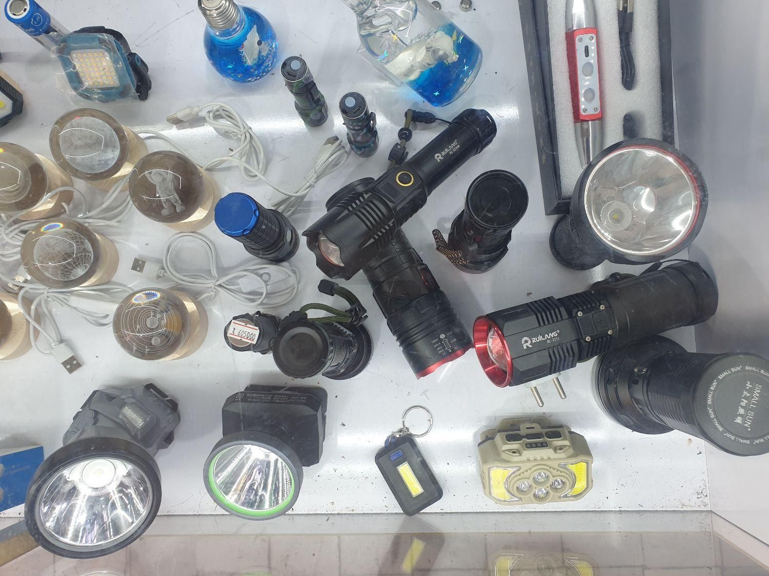 چراغ قوه پلیسی شارژی uv کمپی هدلایت قدرتمند|کوهنوردی و کمپینگ|خمینیشهر, |دیوار