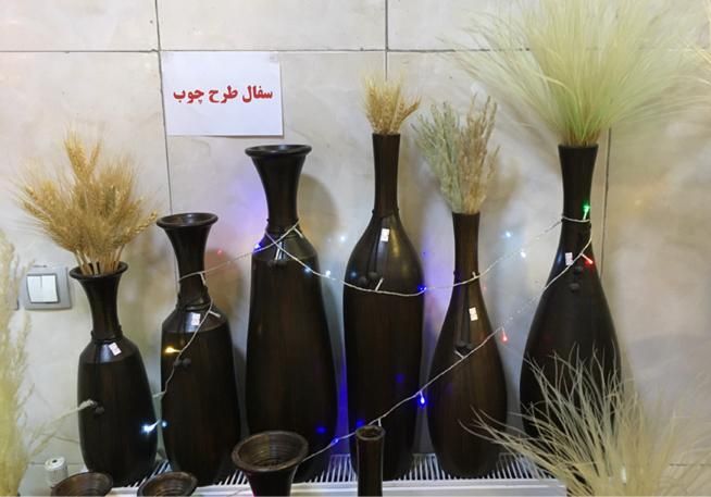 سفال طرح چوب|صنایع دستی و سایر لوازم تزئینی|اصفهان, باغ زیار|دیوار
