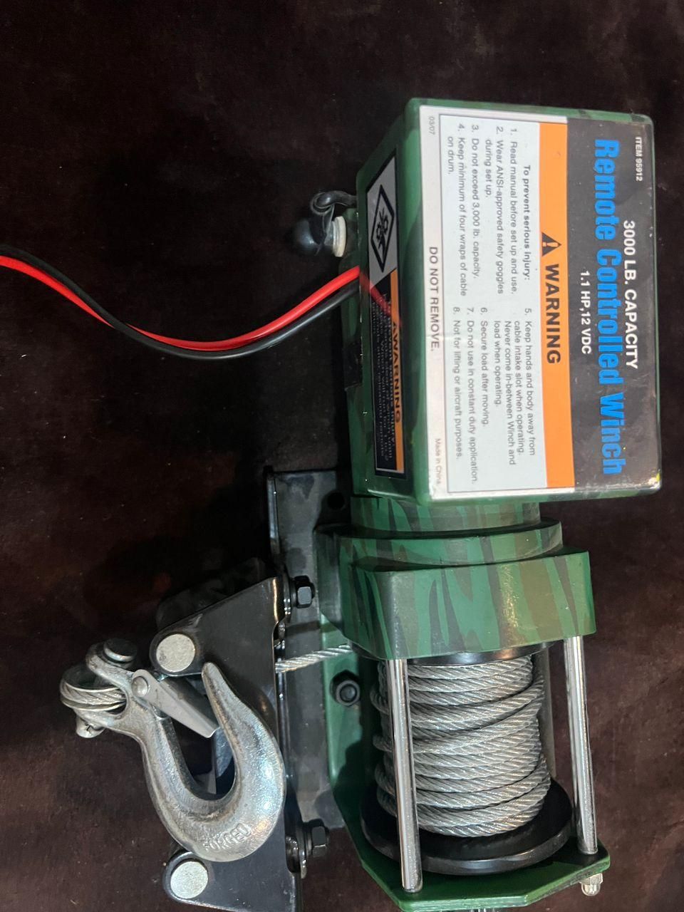 وینچ افروده مناسب برای ماشین آفرود قدرت 3000LB|قطعات یدکی و لوازم جانبی|خرم‌آباد, |دیوار