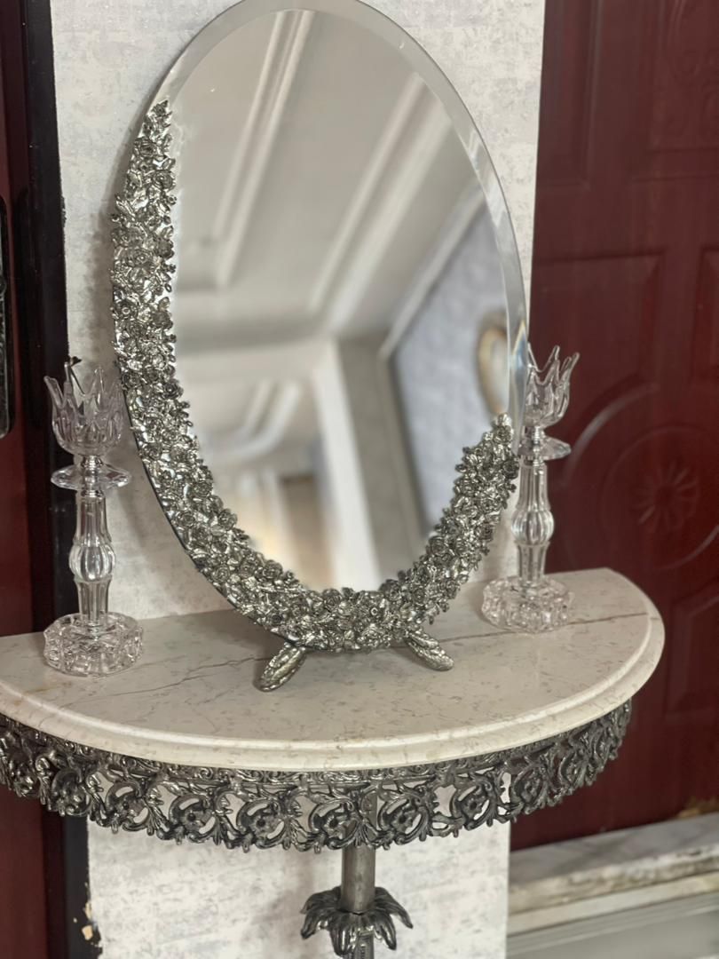 یک عدد اینه و شمعدان|صنایع دستی و سایر لوازم تزئینی|رشت, فلسطین|دیوار