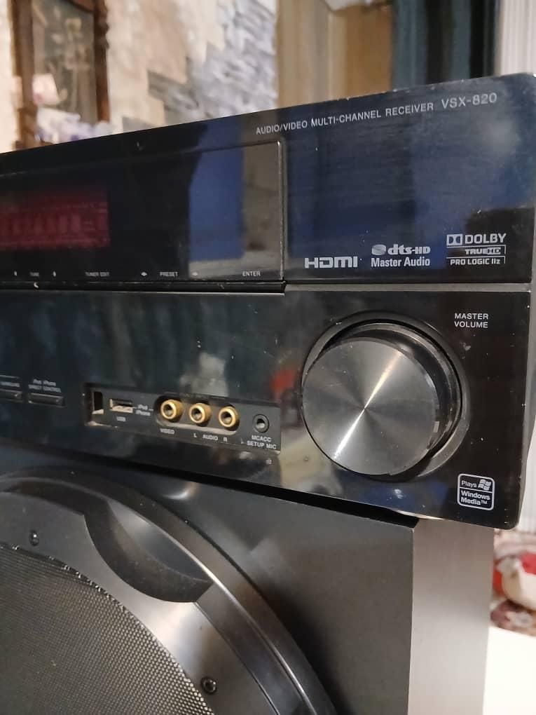 سیستم حرفه ای پایونیر امپ vsx820 با ساب واستند|سیستم صوتی خانگی|تهران, آذربایجان|دیوار