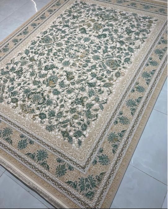 فرش مسیحا ۱۵۰۰شانه تراکم ۴۵۰۰ نقش یاقوت آبی|فرش|شیراز, شهرک سراج‎|دیوار