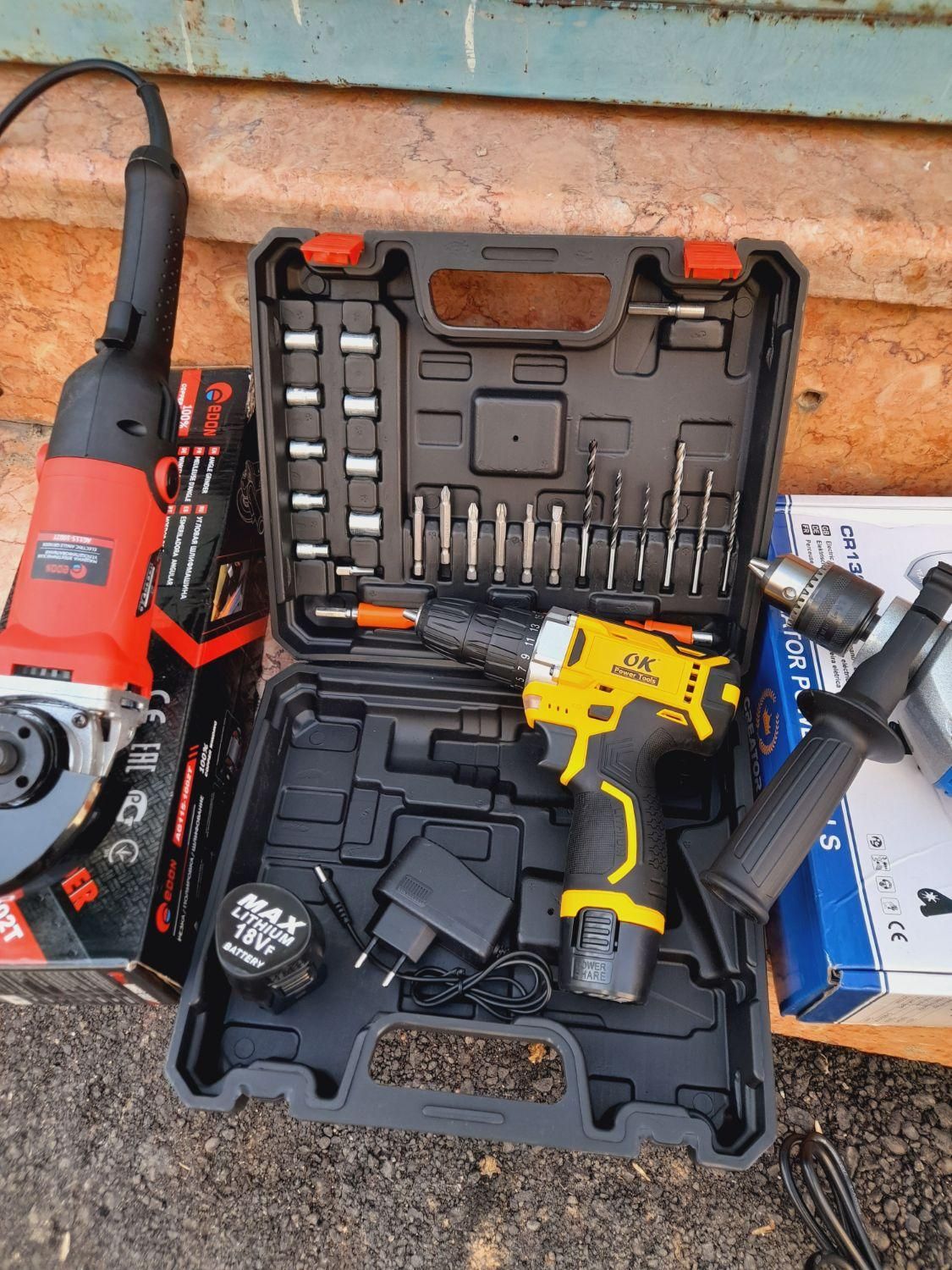 3قلم دلر شارژی ko آمریکایی فرز متوسط دلر چکشی درل|ماشینآلات صنعتی|مشهد, طلاب|دیوار