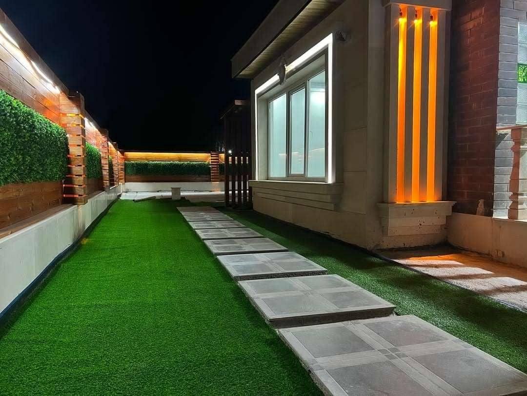 چمن مصنوعی تایل ترموود فنس|گل مصنوعی|فردیس, فردیس|دیوار