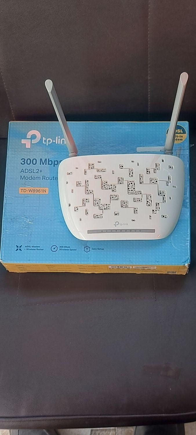 مودم دوآنتن خانگی TP-LINK W8961N درحد صفر|مودم و تجهیزات شبکه|جوانرود, |دیوار