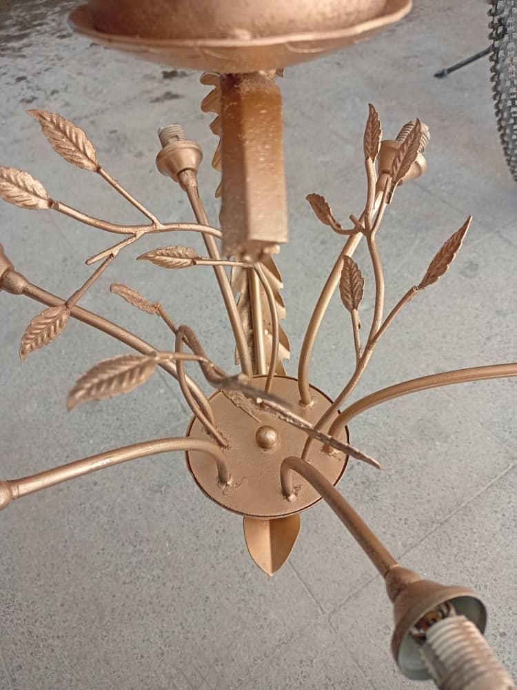 چراغ لوستر پنچ شاخه|لوستر و چراغ آویز|خوی, |دیوار