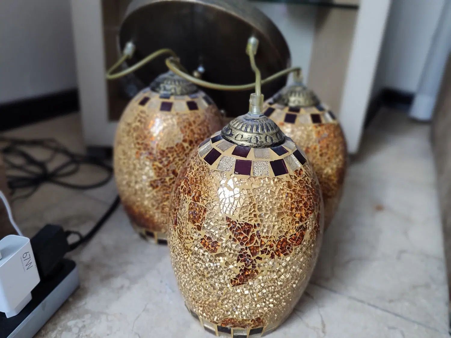 لوستر سه شعله شیک|لوستر و چراغ آویز|تهران, اسکندری|دیوار