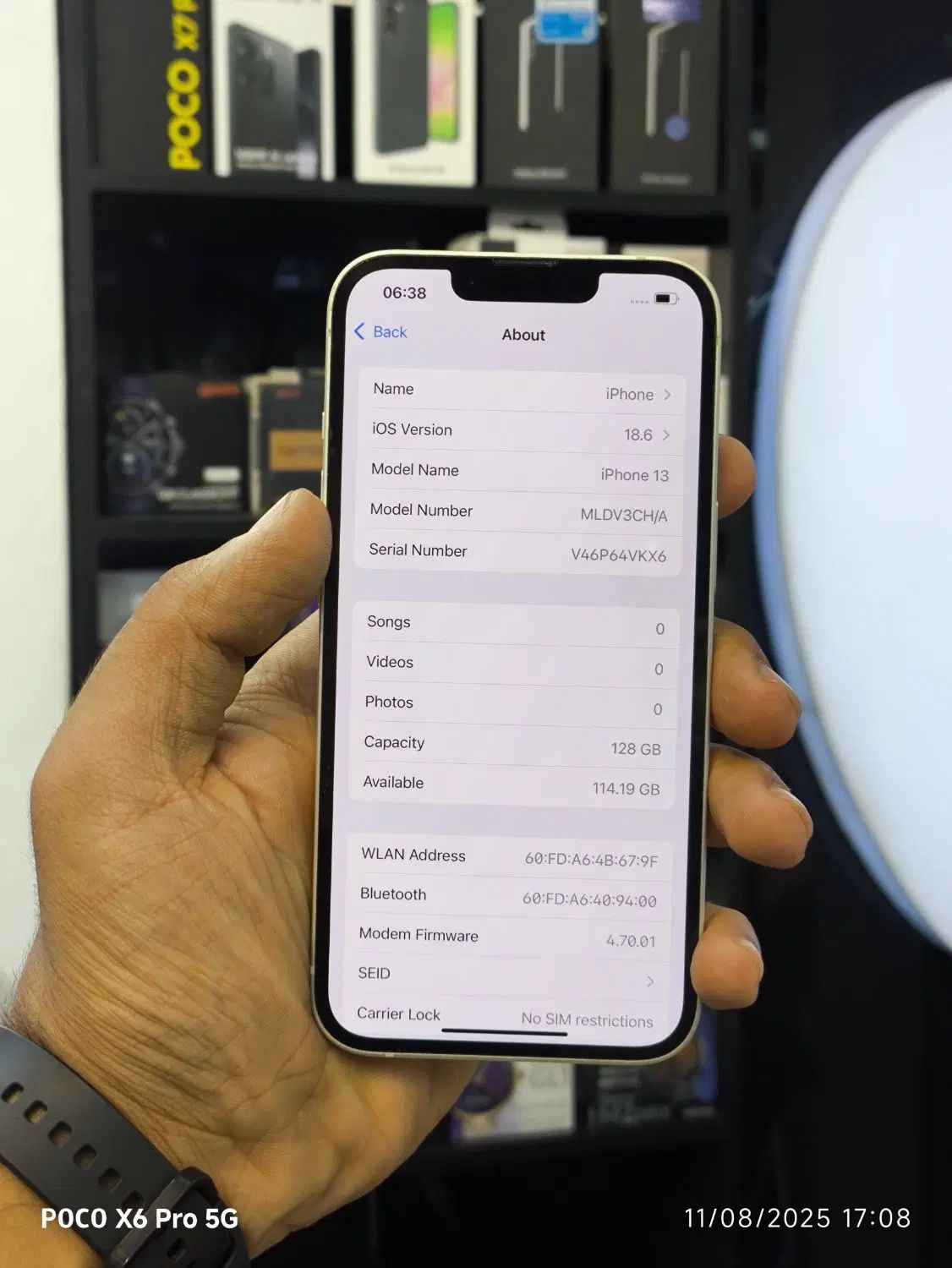 اپل 13 128G دوسیم باتری99٪|موبایل|اصفهان, چرخاب|دیوار