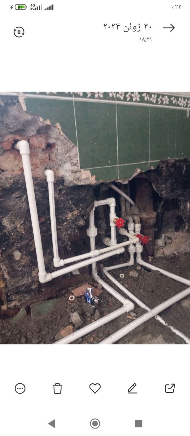 لوله کشی آب و فاضلاب و گاز موتورخانه پکیج آبگرمکن|خدمات پیشه و مهارت|قدس, |دیوار