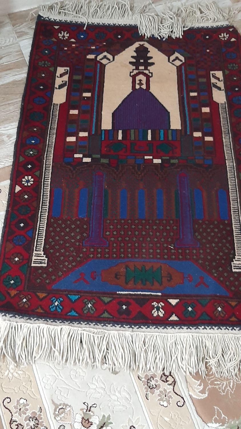 فرش دستباف سجاده|فرش|مشکین‌دشت, |دیوار