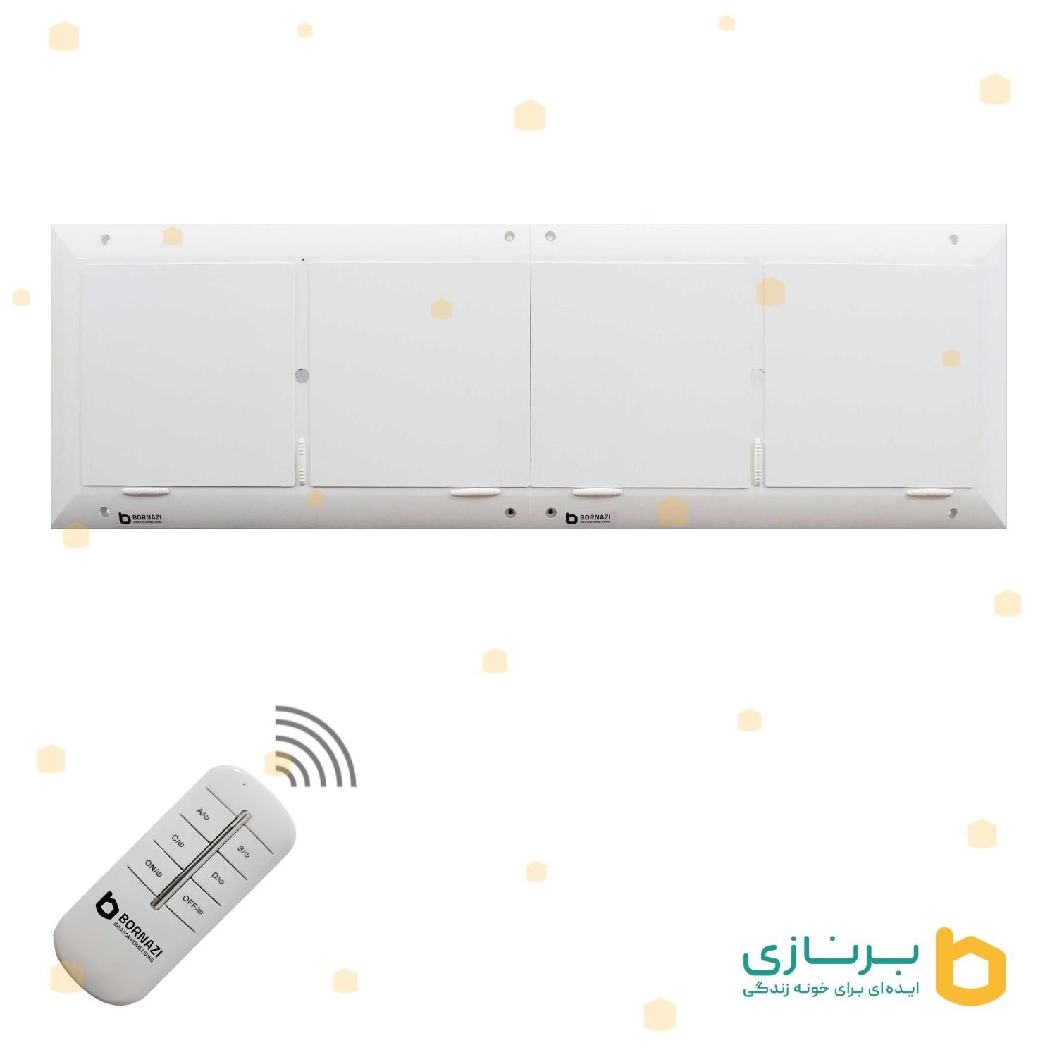 دریچه کولر ریموت دار برنازی 4 شبکه (سایز 20 در 80)|کولر آبی|تهران, اتحاد|دیوار