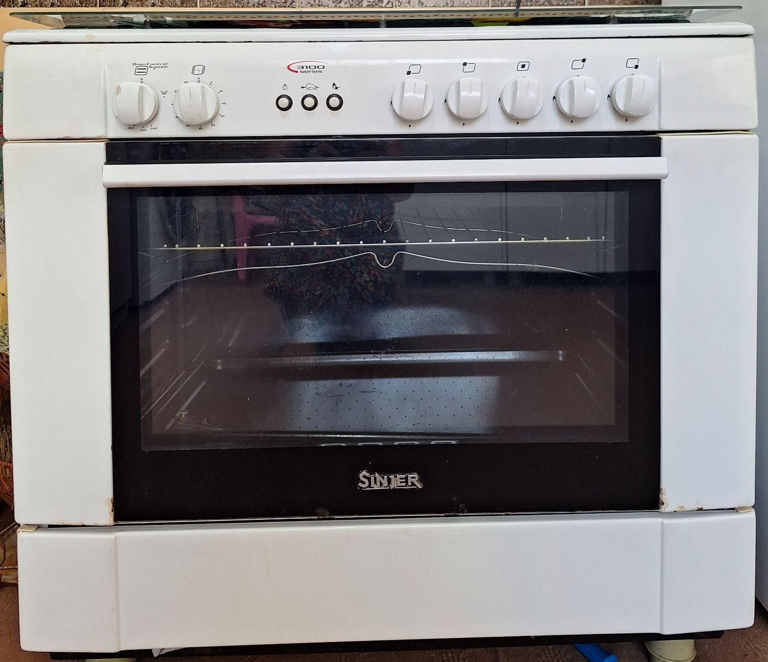 اجاق گاز ۵شعله فردار سینجر رنگ سفید|اجاق گاز و لوازم برقی پختوپز|لاهیجان, گلستان|دیوار