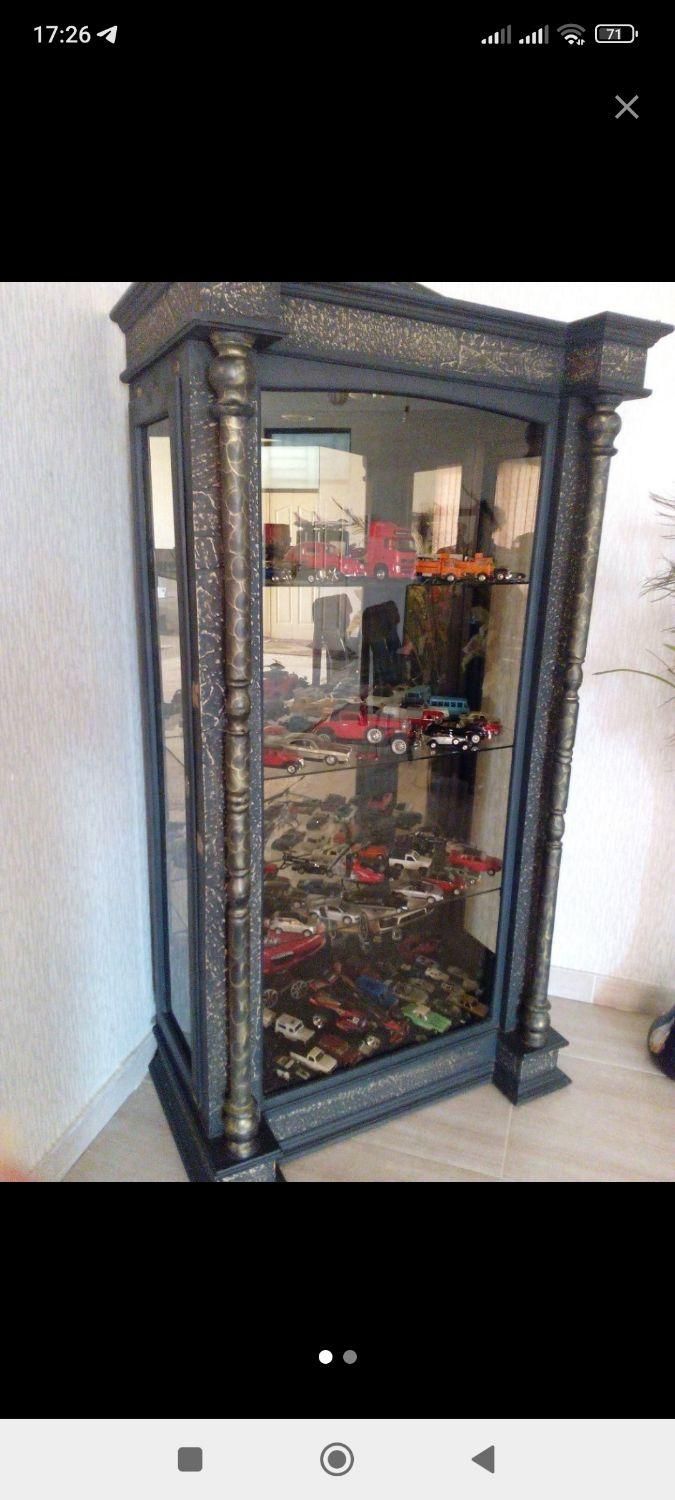 بوفه چهار طبقه آینه دار|بوفه، ویترین، کنسول|صحنه, |دیوار
