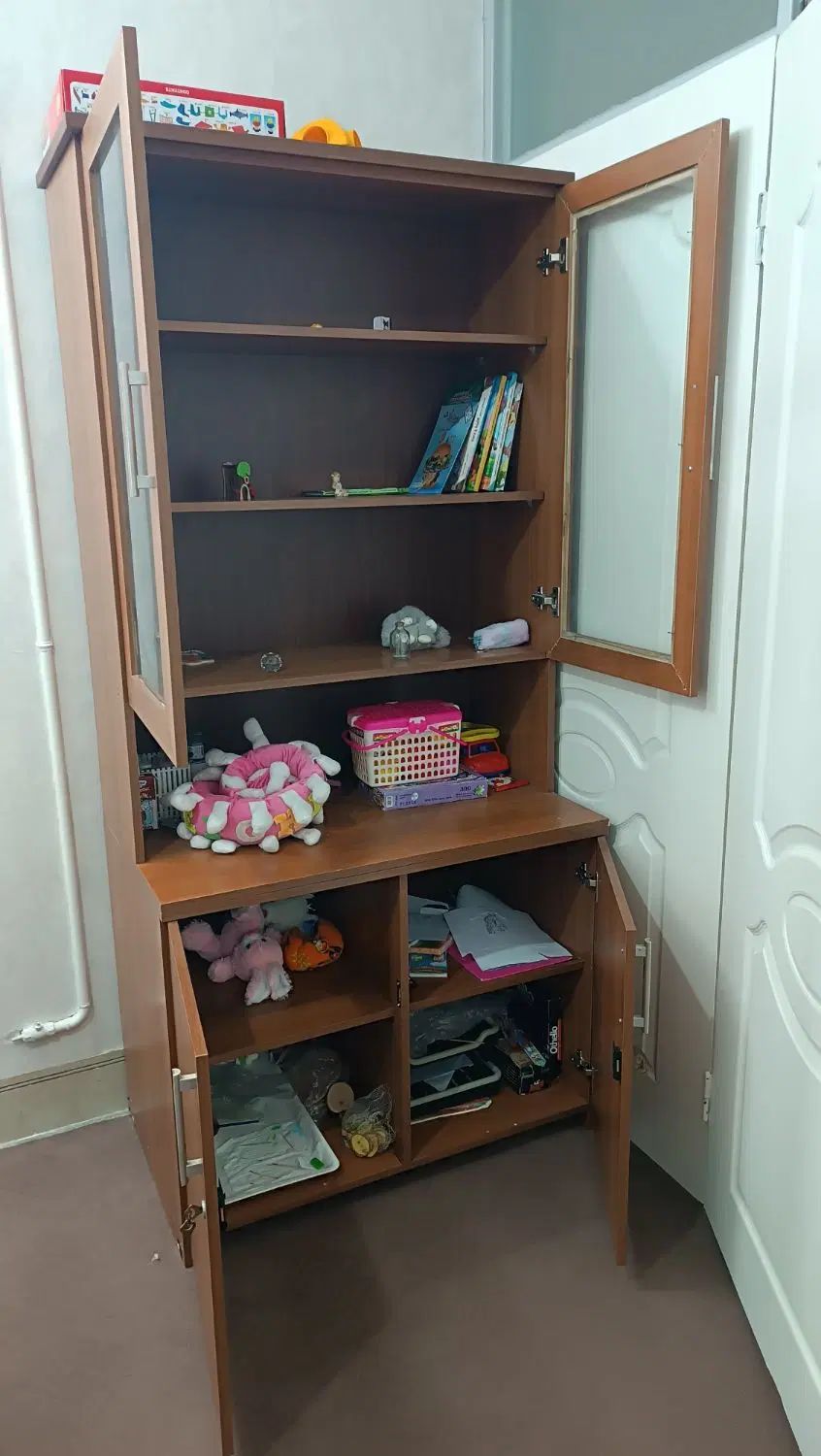 کمدمیزتحریروکتابخانه دانشجویی ام دی اف اصلی پاکچوب|میز تحریر و کامپیوتر|مشهد, بهمن|دیوار