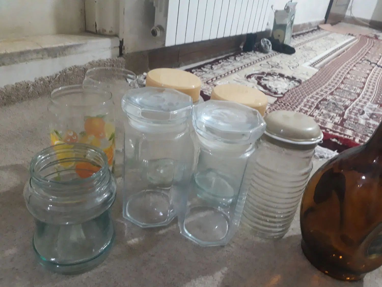 ۹ عدد ظرف شیشه‌ای دردار|ظروف نگهدارنده، پلاستیکی، یک‌بارمصرف|تهران, شهر زیبا|دیوار