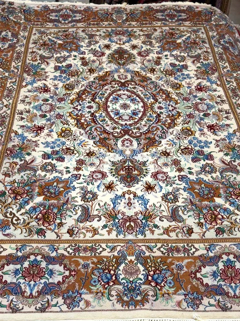 تک قالیچه خطیبی تبریز گل ابریشم(فرش خیام)|فرش|کرج, کوی امامیه|دیوار
