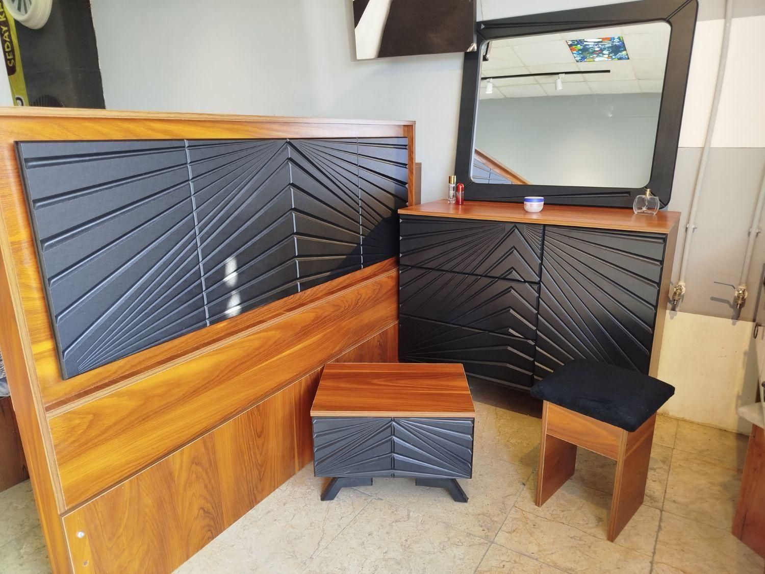 سرویس خواب دو نفره تمام MDF/دلوین/تخت خواب|تخت و سرویس خواب|اصفهان, دوطفلان|دیوار