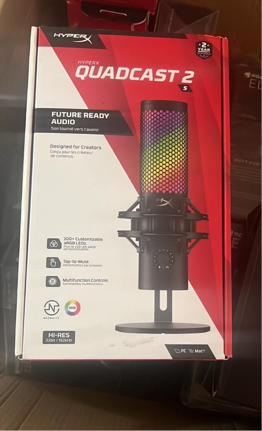 میکروفن حرفه ای quadcast 2 S Rgb استریم|قطعات و لوازم جانبی رایانه|تهران, ونک|دیوار