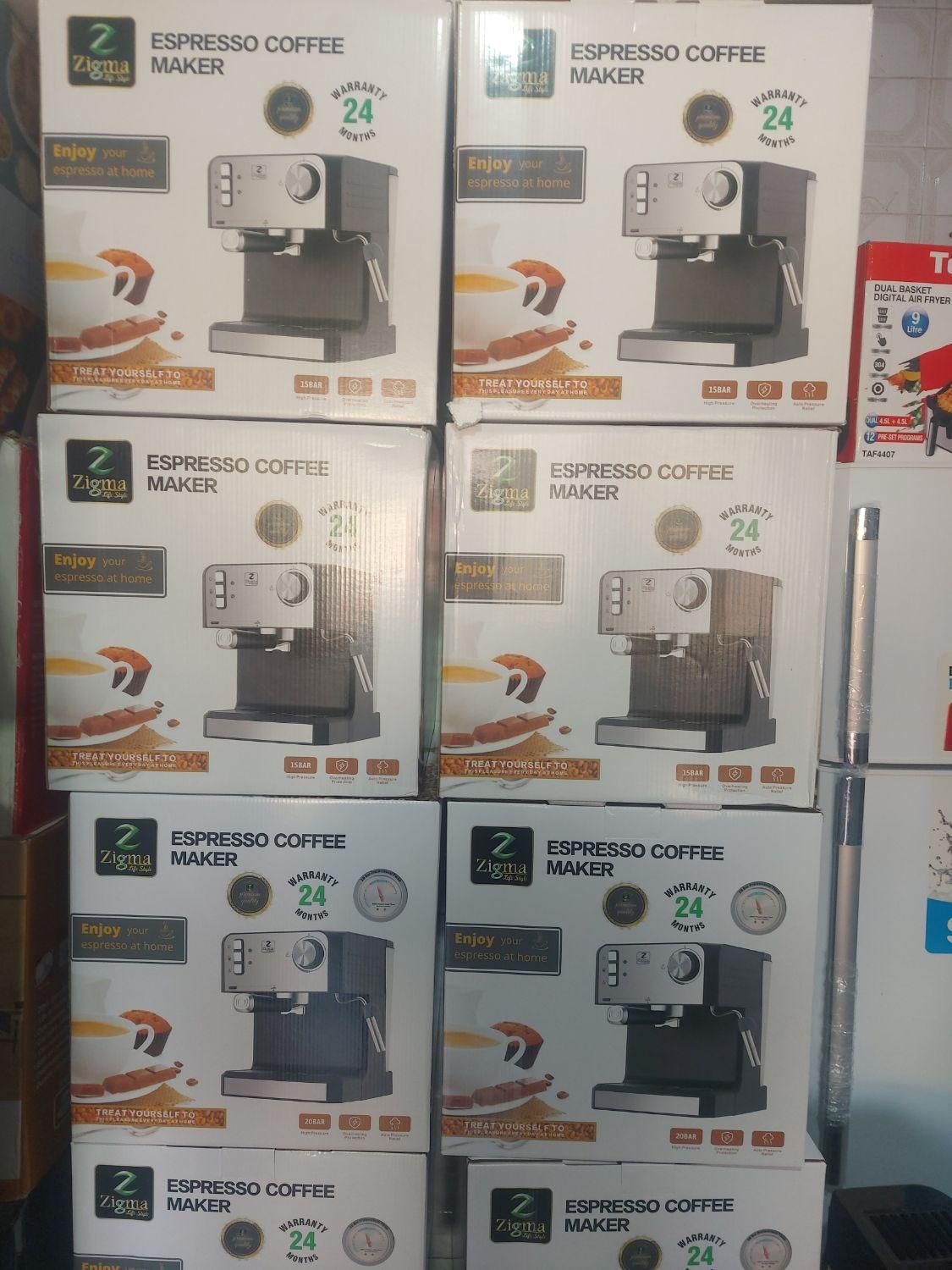 اسپرسو ساز و قهوه ساز زیگما ۱۵ بار KJ50 مدلNEW|سماور، چایساز، قهوهساز|شیراز, گلکوب|دیوار