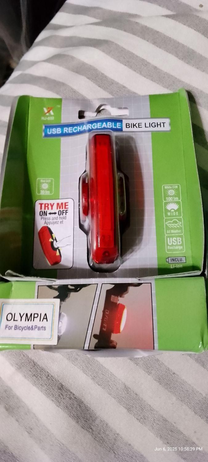 چراغ جلو عقب دوچرخه  برند D.light دی لایت المپیا|دوچرخه، اسکیت، اسکوتر|تهران, جردن|دیوار