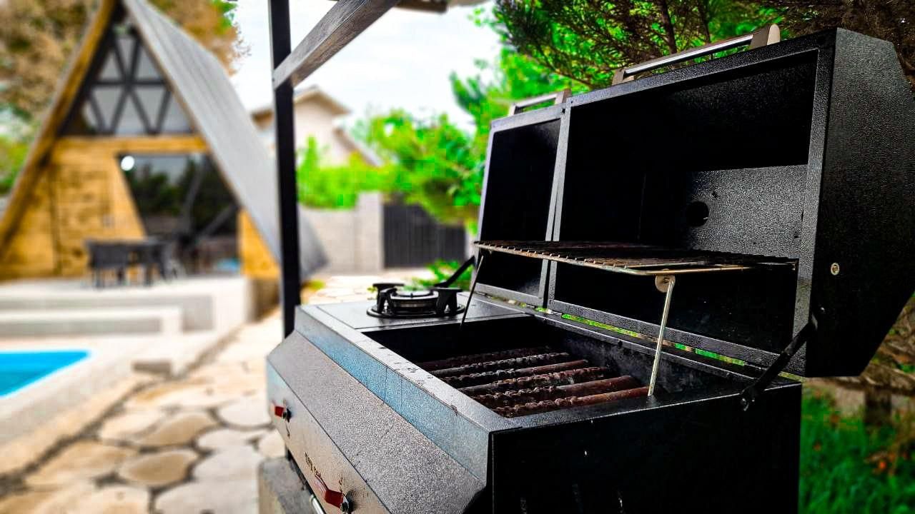 اجاره کلبه سوئیسی فوکا (استخر آب گرم)|اجارهٔ کوتاهمدت ویلا و باغ|رشت, پسیخان|دیوار