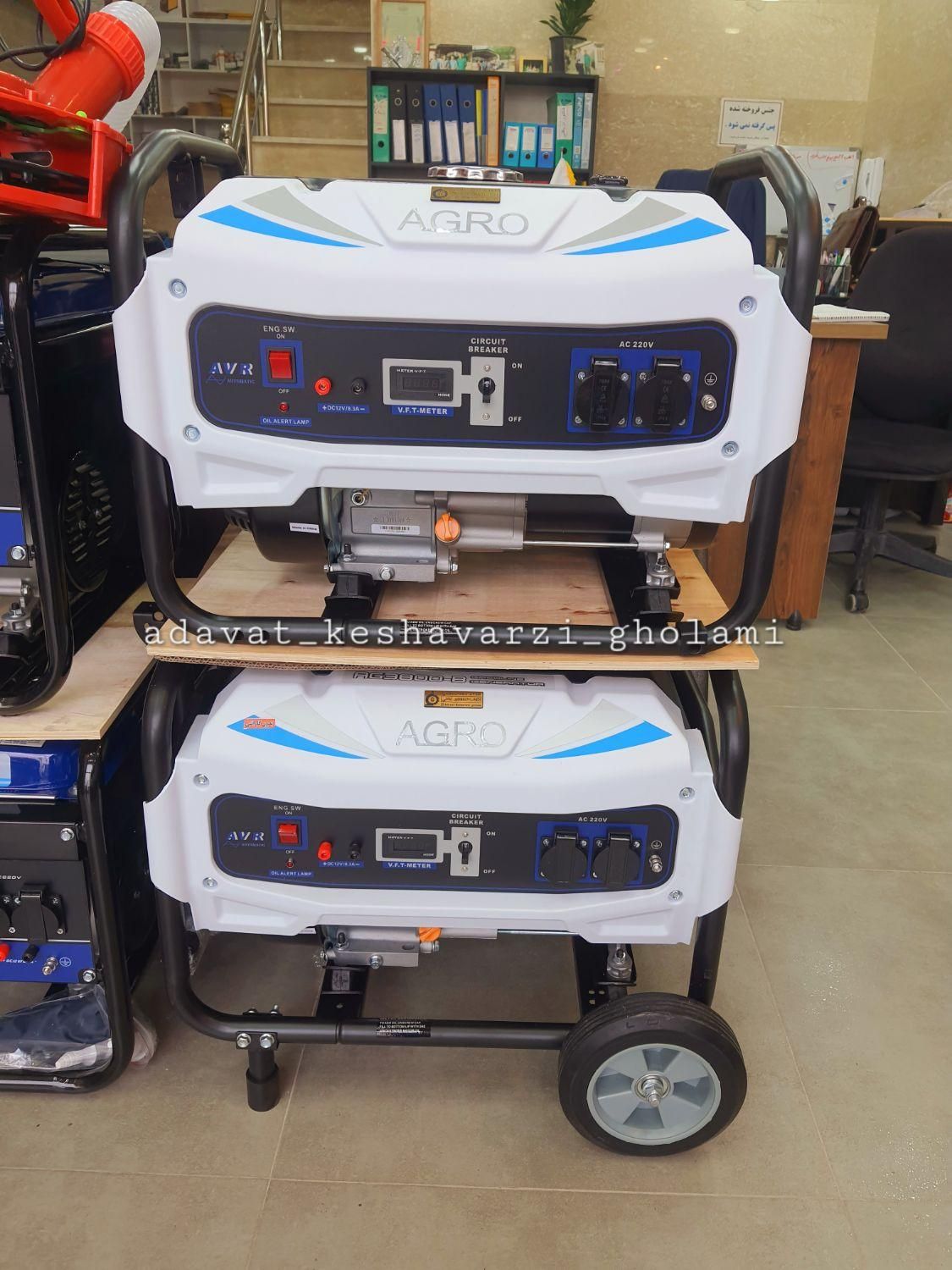 چمن زن علفتراش موتور برق تمام مس ژنراتور AVR|ماشین‌آلات صنعتی|رشت, دیلمان|دیوار