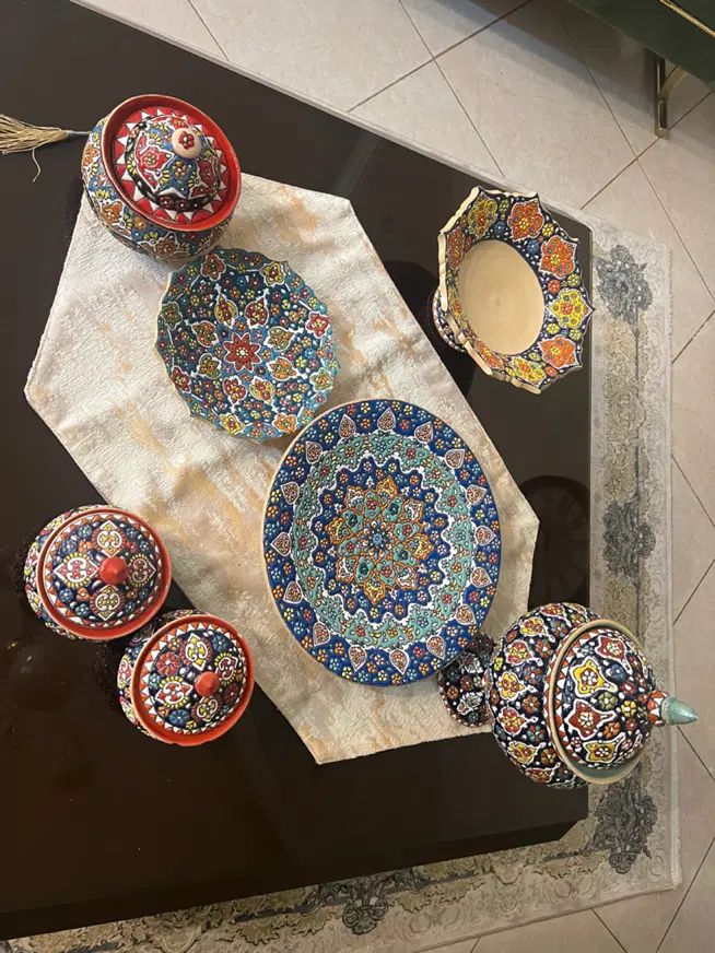 ظروف مینا کاری|ظروف سرو و پذیرایی|تهران, آهنگران (سراسیاب دولاب)|دیوار