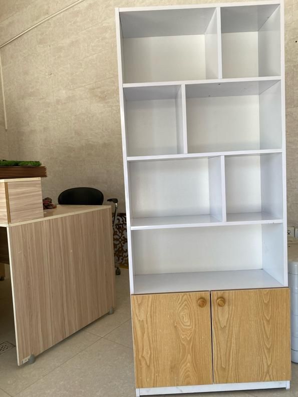 کتابخانه ۲ رنگ میزام دی اف|کتابخانه، شلف، قفسه‌های دیواری|زاهدان, |دیوار