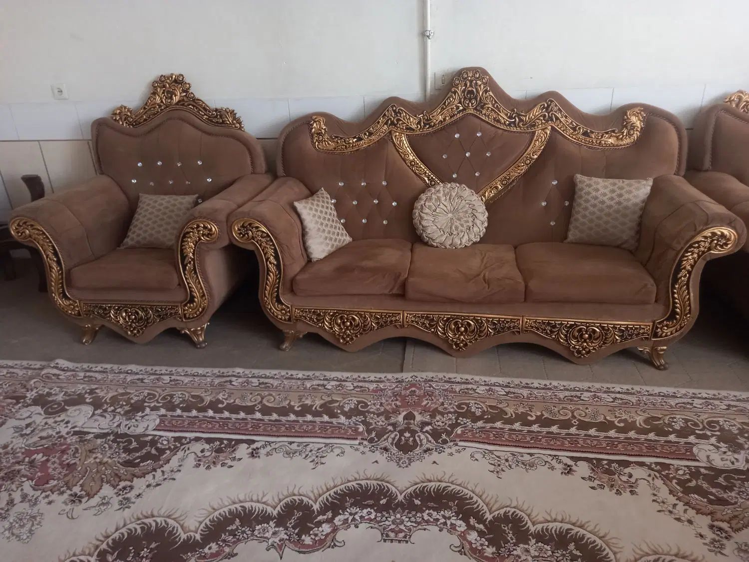 مبل هشت نفره|مبلمان خانگی و میز عسلی|اصفهان, ارزنان|دیوار