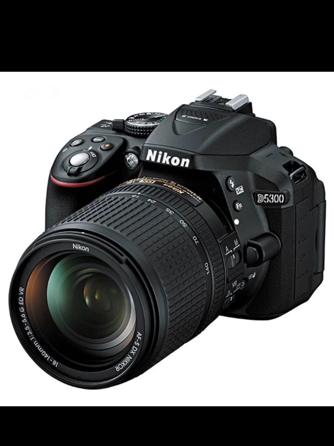 دوربین عکاسی نیکون Nikon D5300 با لنز VR18-55|دوربین عکاسی و فیلم‌برداری|لاهیجان, |دیوار