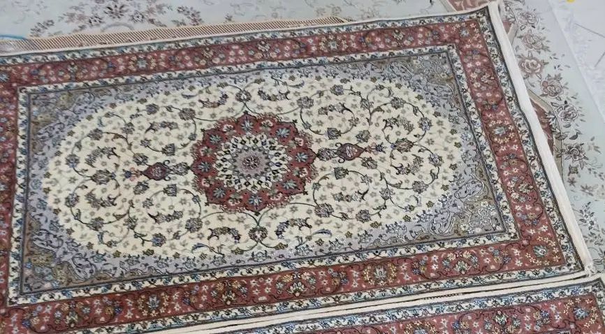 یک تخته فرش کرک و ابریشم کاشان|فرش|تهران, خانی آباد نو شمالی|دیوار