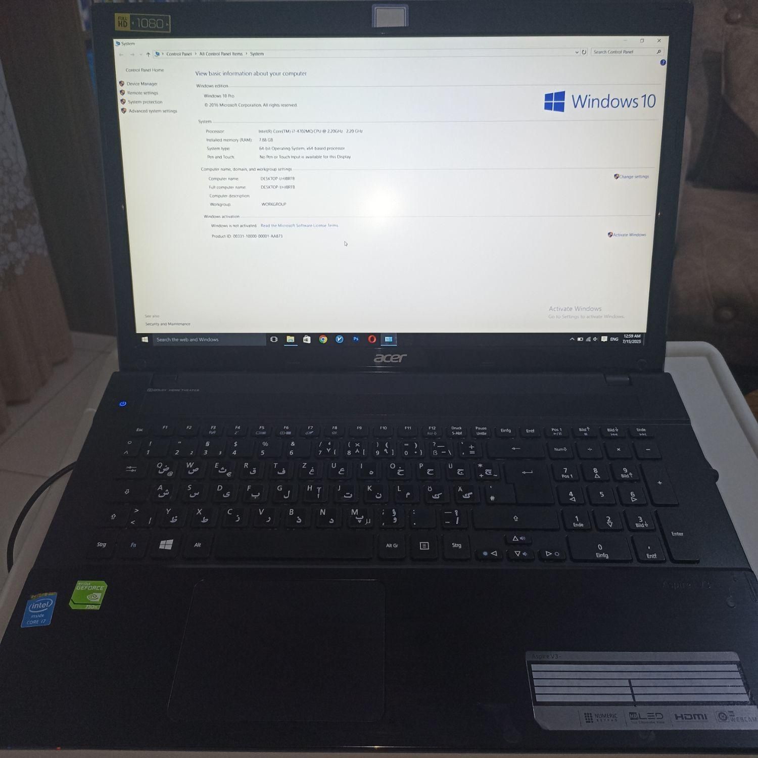 لپ‌تاپ CORE i7 سفارش آلمان|رایانه همراه|سنندج, |دیوار