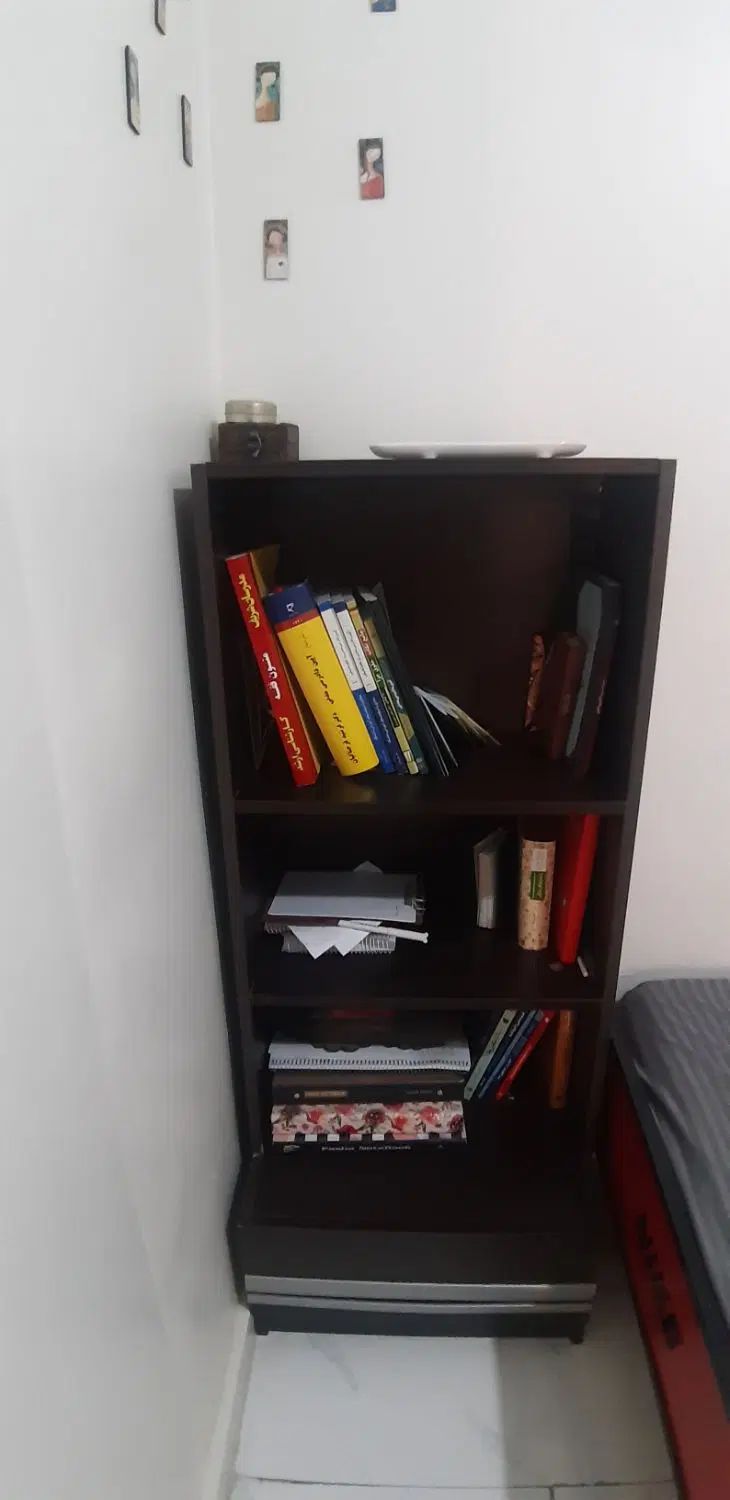 کتابخانه|کتابخانه، شلف، قفسه‌های دیواری|تهران, سازمان برنامه جنوبی|دیوار
