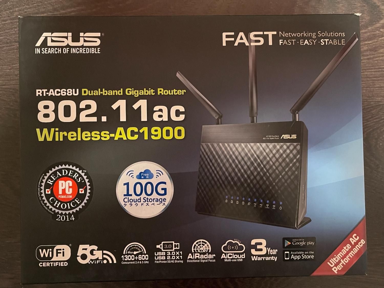 روتر ASUS RT-AC68U|مودم و تجهیزات شبکه|تهران, نیاوران|دیوار