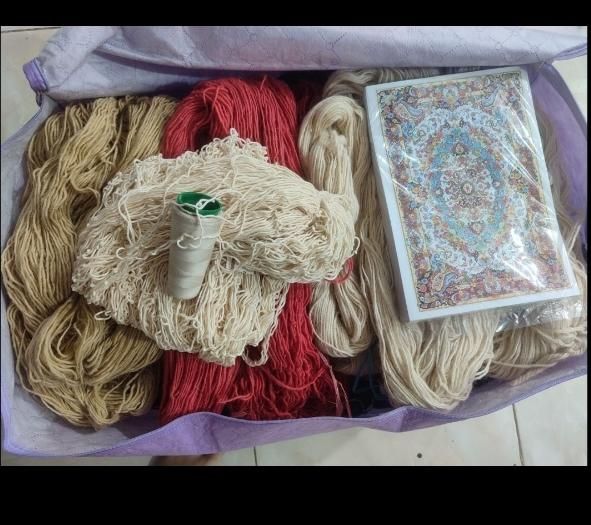نخ و نقشه طرح هریس نقشه سنتی و عددی|تابلو فرش|قم, صفائیه|دیوار