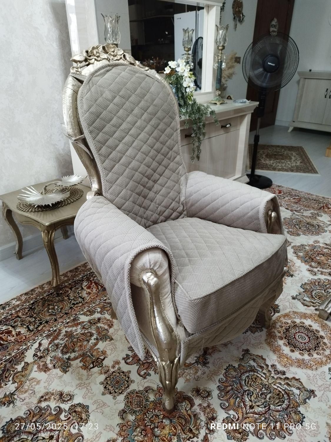 پیراهن مبل مطلسه بهبهی|مبلمان خانگی و میز عسلی|کرج, گوهردشت|دیوار