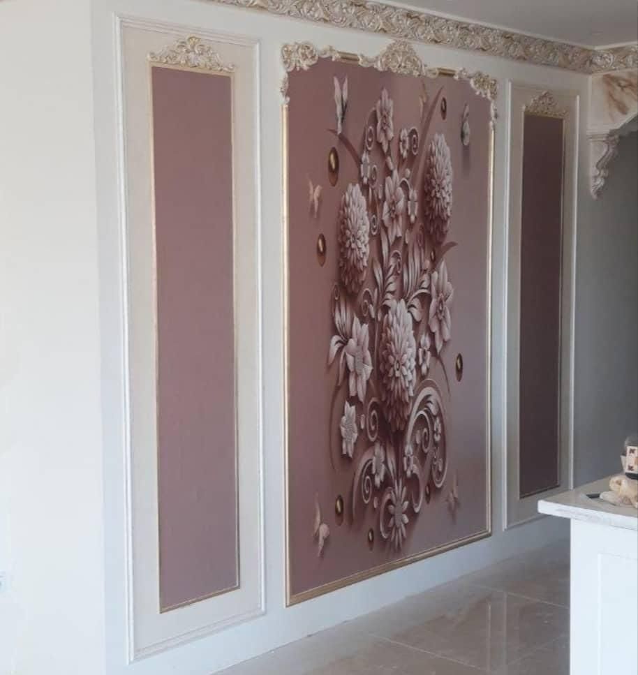 نصب کاغذ دیواری نصب پوستر 3d با ضرافت بالا|خدمات پیشه و مهارت|رباط‌کریم, رباط‌کریم|دیوار