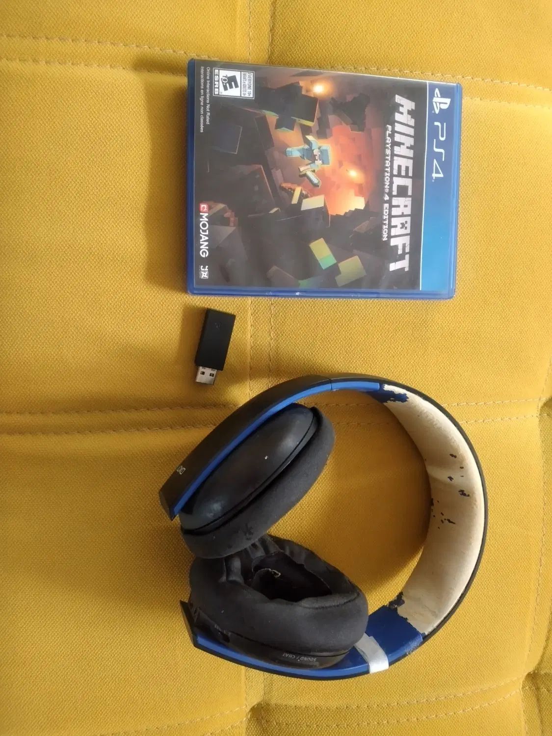 هدست بلوتوثی و سی دی مای کرفت ps4|کنسول، بازی ویدئویی و آنلاین|مشهد, هفت تیر (حافظ)|دیوار