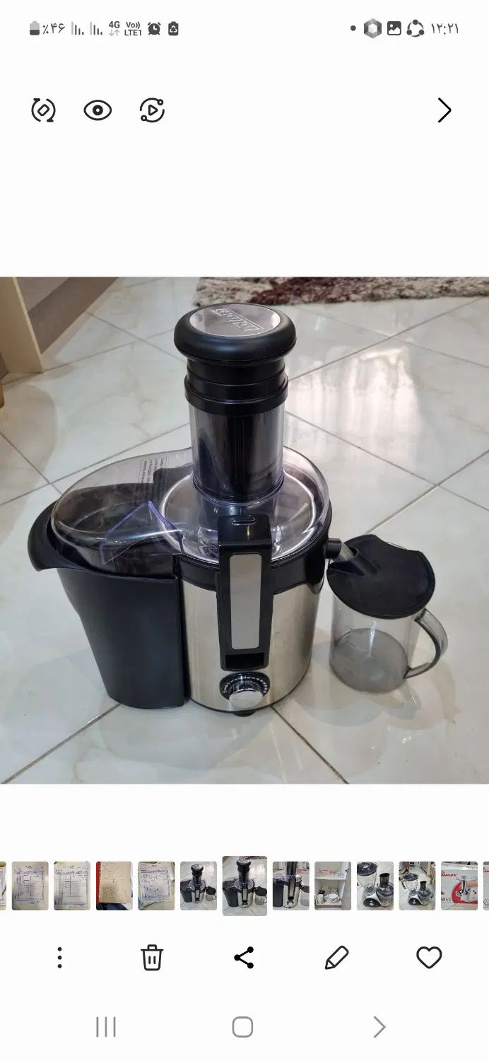 آبمیوه گیری فلر مدل pj620|آبمیوه‌گیر و آب‌مرکبات‌گیر|تهران, صد دستگاه|دیوار
