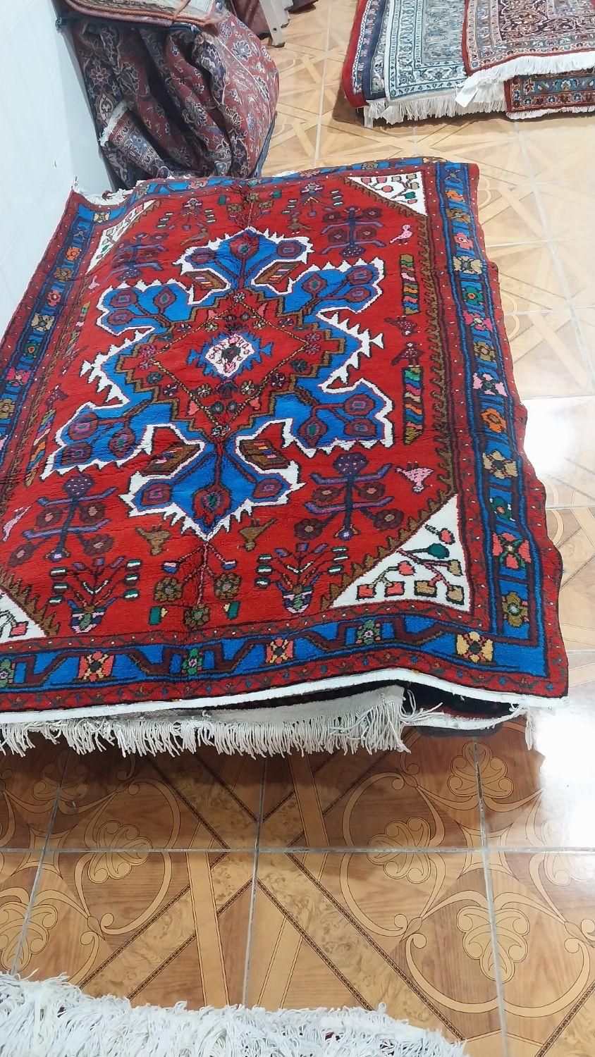 جفت ۳متری دستباف زنجان رنگ گیاهی|فرش|دورود, |دیوار