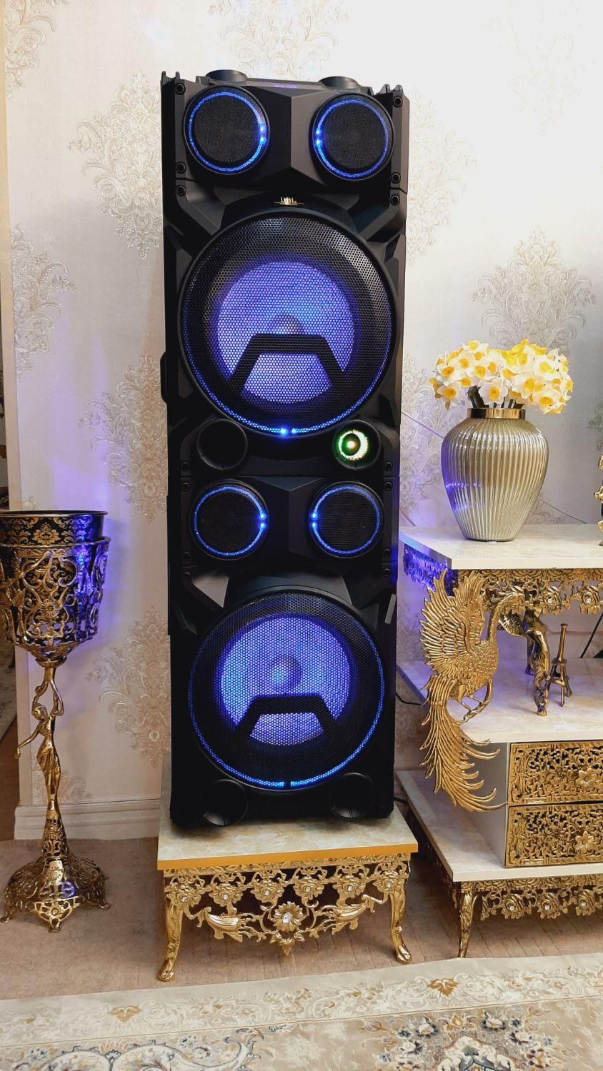 جااسپیکر جاباندی سنگین قد بلند تاجدار برنز سوگلی|مبلمان خانگی و میز عسلی|زنجان, |دیوار