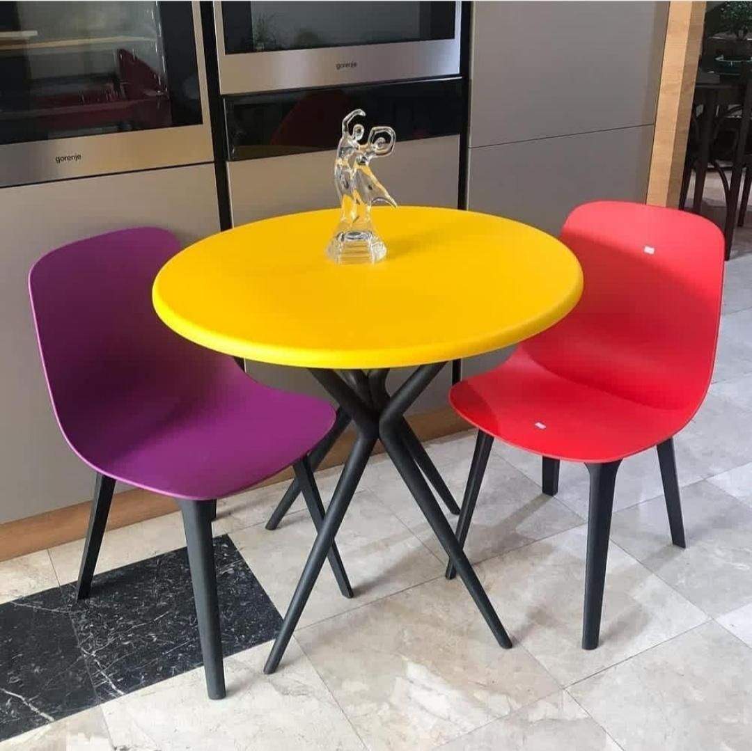 میز و صندلی ناهار خوری 2 نفره پلیمری قابل شستشو|میز و صندلی غذاخوری|رودسر, |دیوار