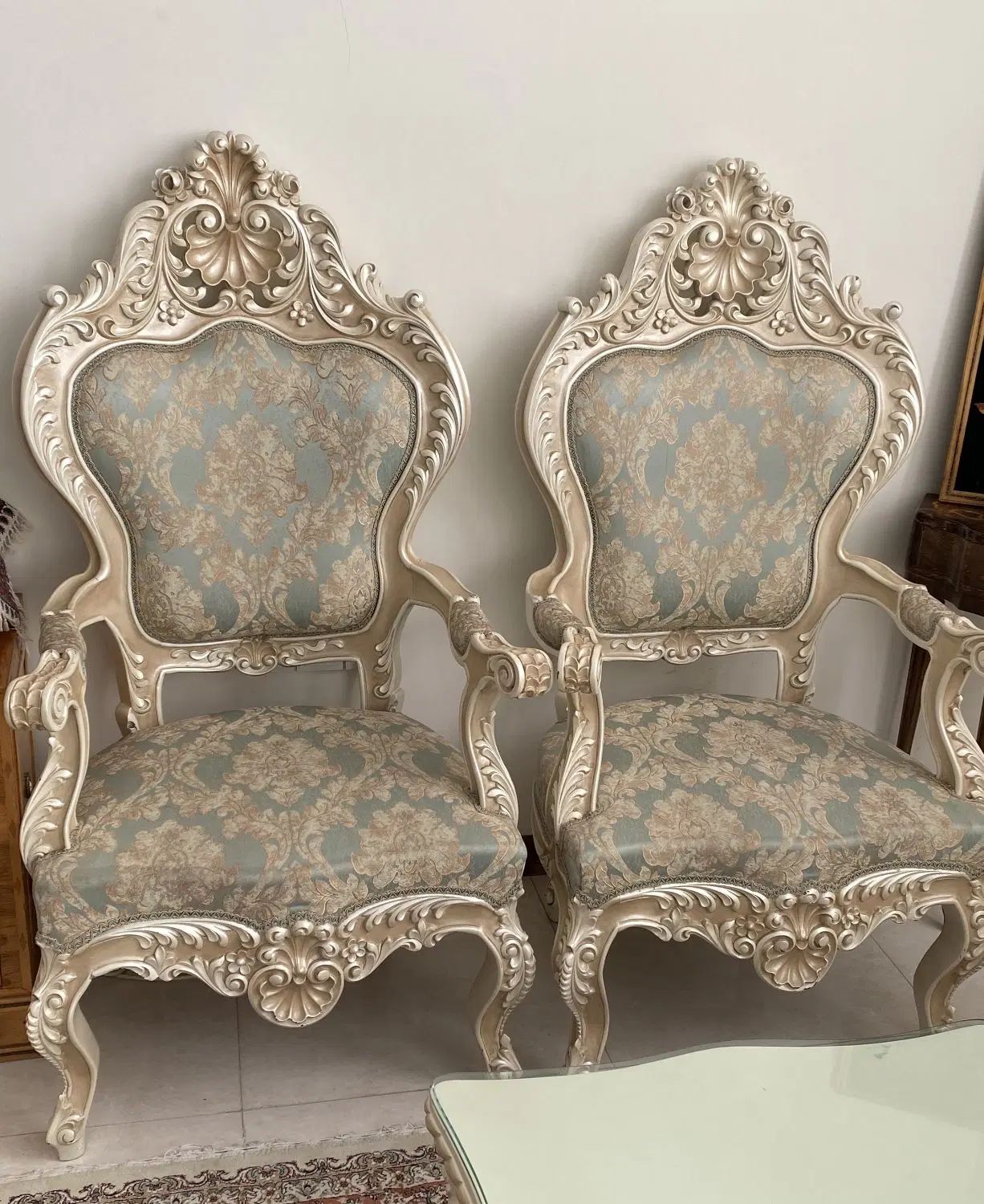 مبل ۷ نفره تمام چوب|مبلمان خانگی و میز عسلی|کرج, شهرک جهان‌نما|دیوار