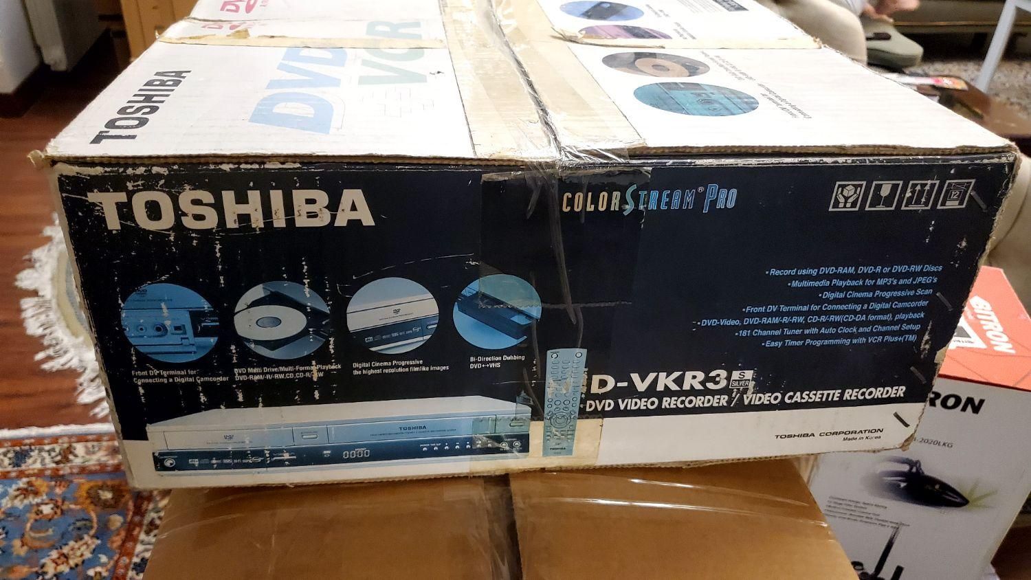 مبدل نوار vhs به DVD اصل توشیبا|پخش‌کننده DVD و ویدیو|تهران, هوانیروز|دیوار