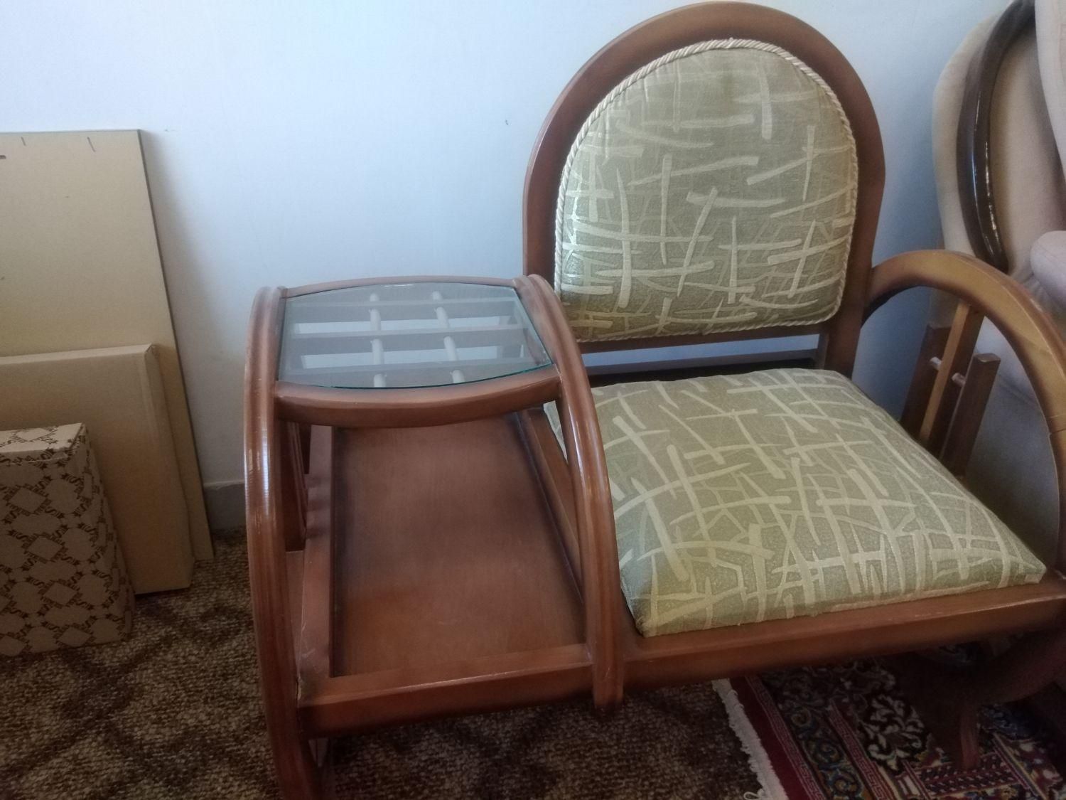 صندلی و میز تلفن|میز تلفن|تفت, |دیوار