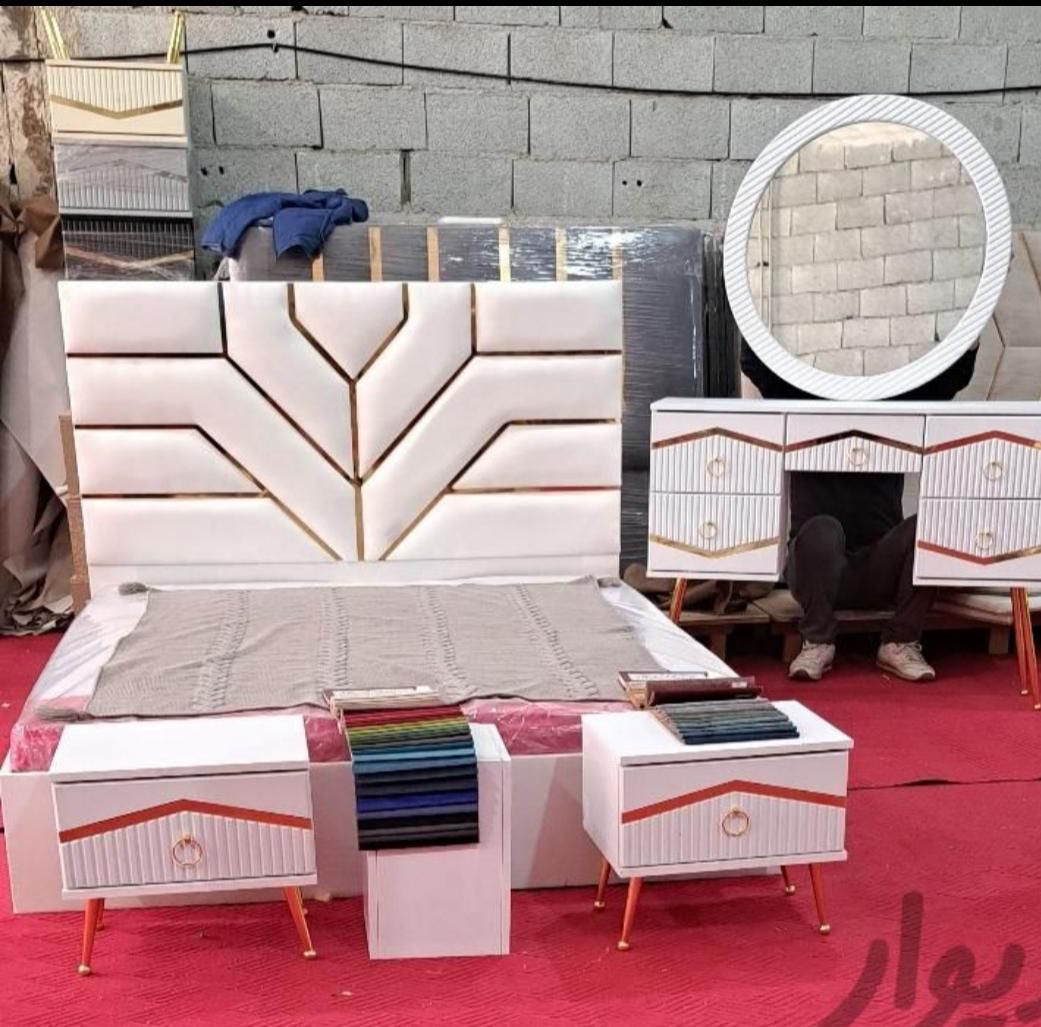 سرویس خواب کامل چستر درختی|تخت و سرویس خواب|کرمان, |دیوار