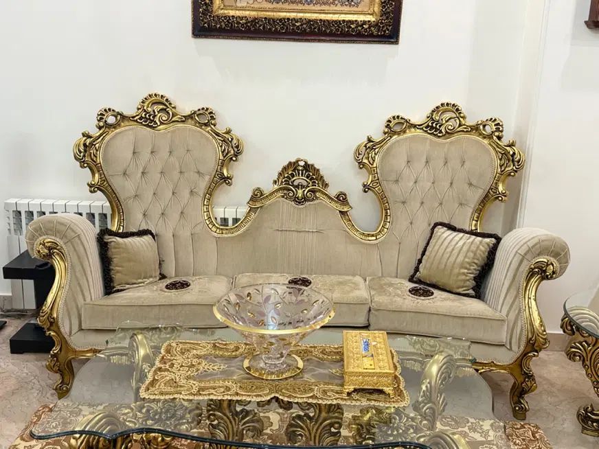 ست کامل مبلمان ۹نفره/میز ناهارخوری ۸نفره/ویترین|مبلمان خانگی و میز عسلی|تهران, سازمان برنامه جنوبی|دیوار