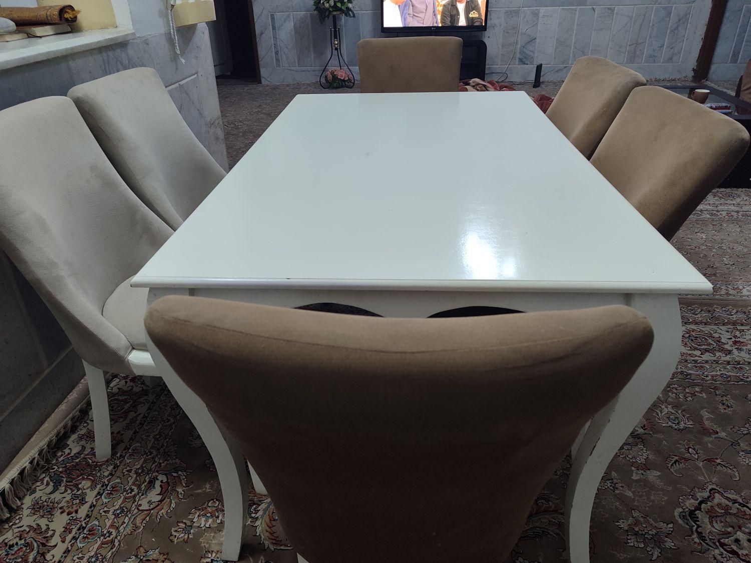 میز غذاخوری ۶نفره|میز و صندلی غذاخوری|زاهدان, |دیوار